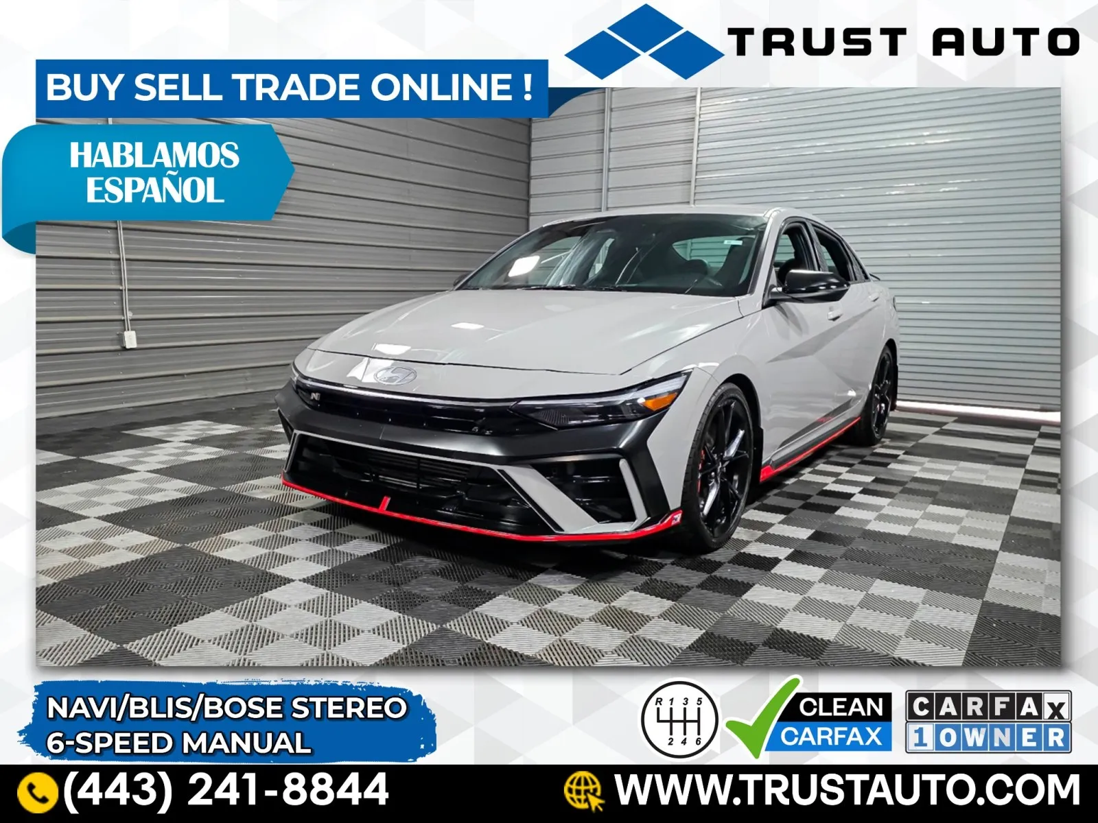 2025 Hyundai Elantra N 6-Speed Manual Sedan