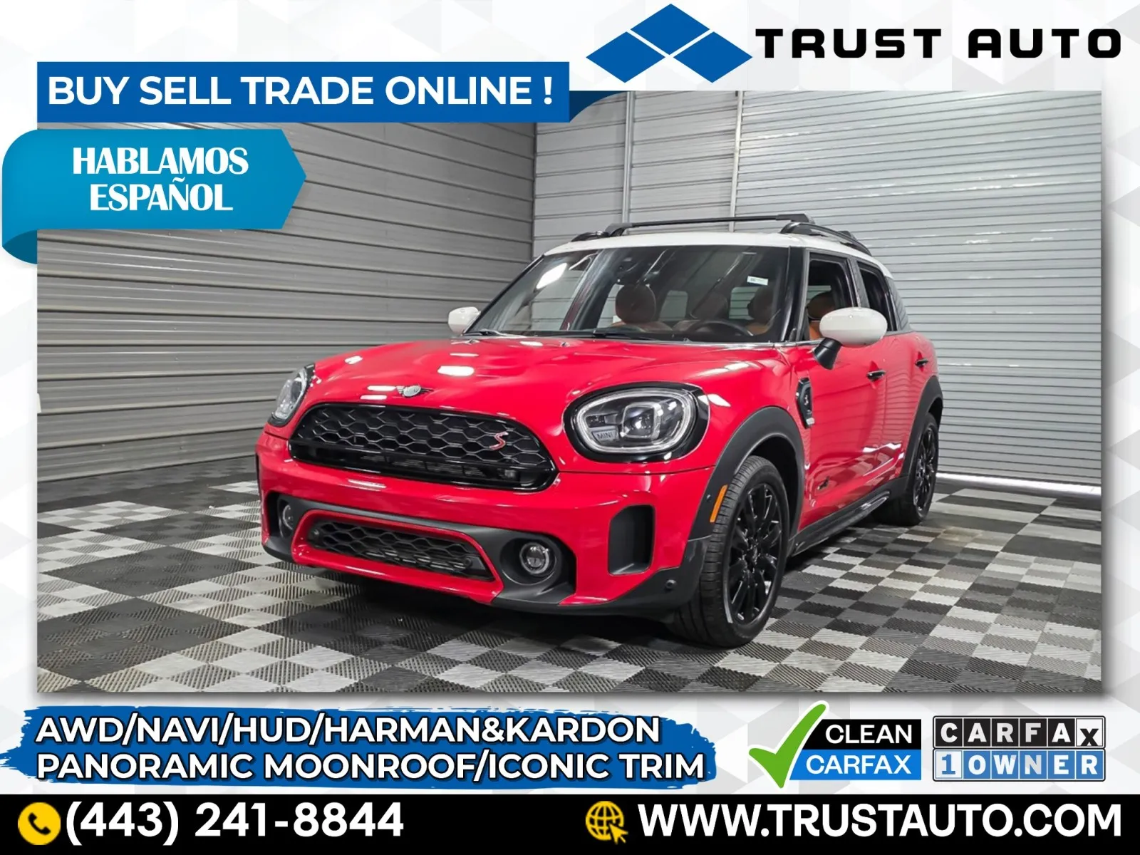 Red 2024 MINI Countryman Cooper S AWD SUV w/Iconic Trim for sale in Sykesville, MD