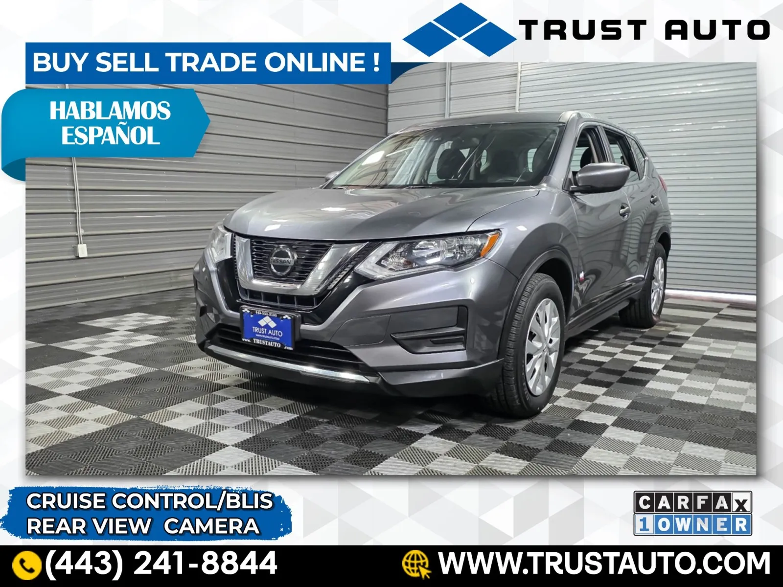 Gray 2020 Nissan Rogue S SUV for sale in Sykesville, MD