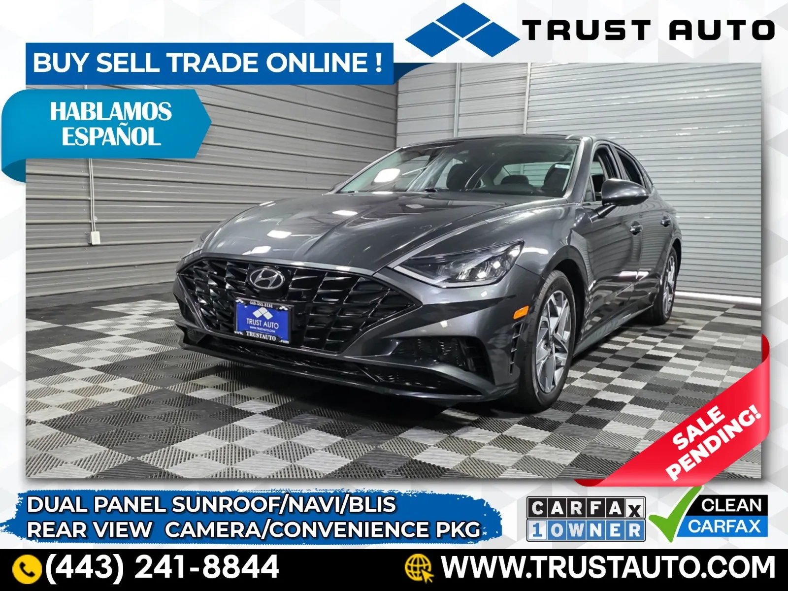 Gray 2023 Hyundai Sonata SEL Sedan w/Convenience Pkg for sale in Sykesville, MD