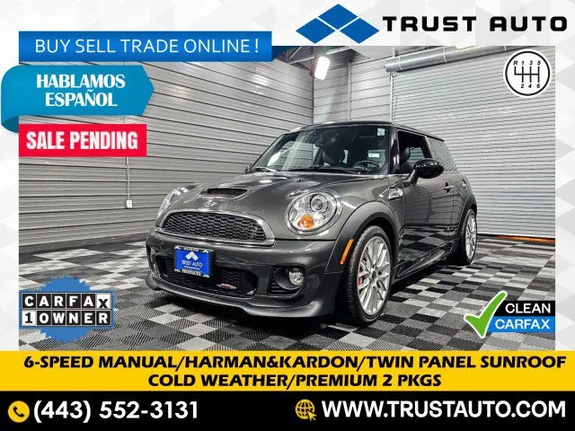 2013 MINI Cooper Hardtop John Cooper Works 6-Speed Manual Hatchback w/Premium 2 Pkg for sale in Sykesville, MD