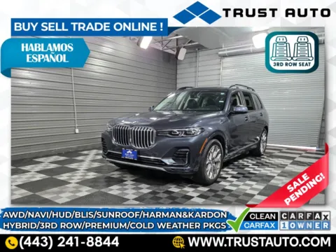 Gray 2021 BMW X7 xDrive40i AWD 6-Pass Luxury SUV w/Premium Pkg for sale in Sykesville, MD