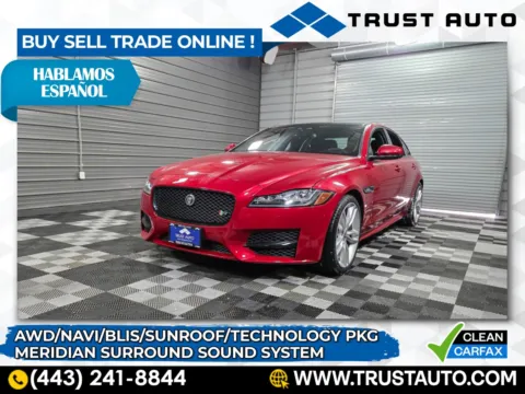 Red 2017 Jaguar XF 35t R-Sport AWD Sedan w/Technology Pkg for sale in Sykesville, MD
