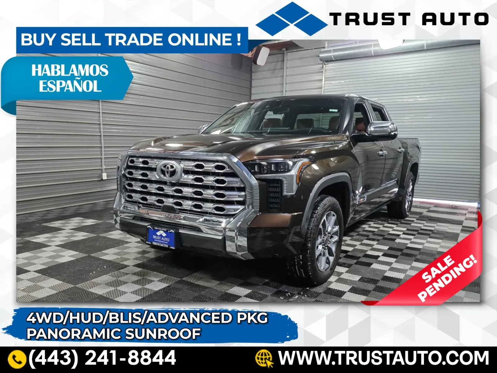 Used 2023 Toyota Tundra 1794 Edition rewMax Pickup Truck for sale