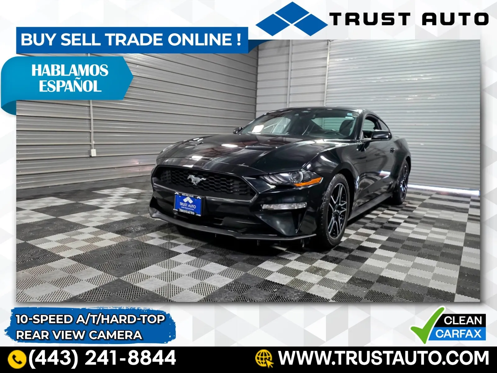 2023 Ford Mustang EcoBoost Premium Fastback Coupe w/10-Speed A/T