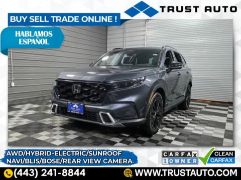 Gray 2024 Honda CR-V Sport Touring AWD Hybrid-Electric SUV for sale in Sykesville, MD