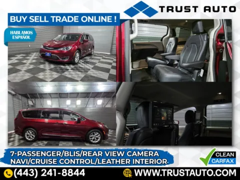 Red 2019 Chrysler Pacifica Touring L Plus 7-Passenger Minivan/Van for sale in Sykesville, MD
