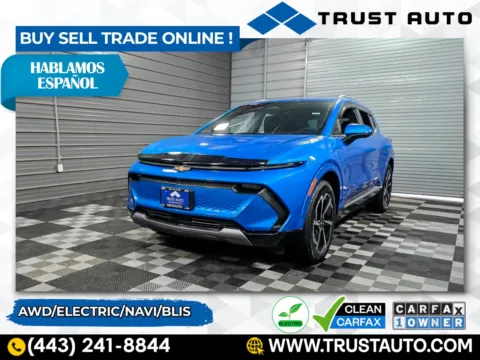 Blue 2024 Chevrolet Equinox EV LT AWD Electric SUV w/2LT for sale in Sykesville, MD