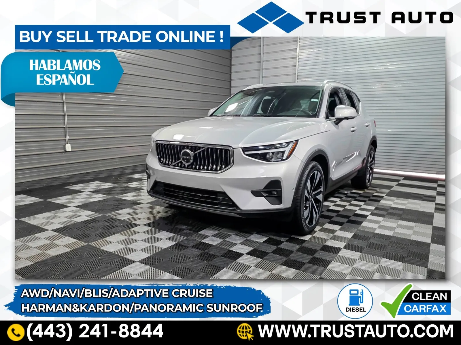 Silver 2023 Volvo XC40 Ultimate Bright Theme AWD SUV for sale in Sykesville, MD