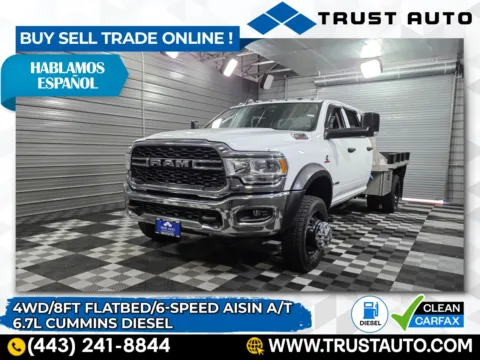 White 2020 Ram 5500 Chassis Tradesman Crew Cab 4WD for sale in Sykesville, MD