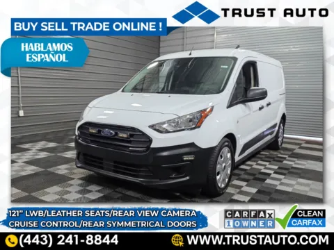 White 2022 Ford Transit Connect XL 121'' LWB Minivan/Van w/Rear Symmetrical Doors for sale in Sykesville, MD
