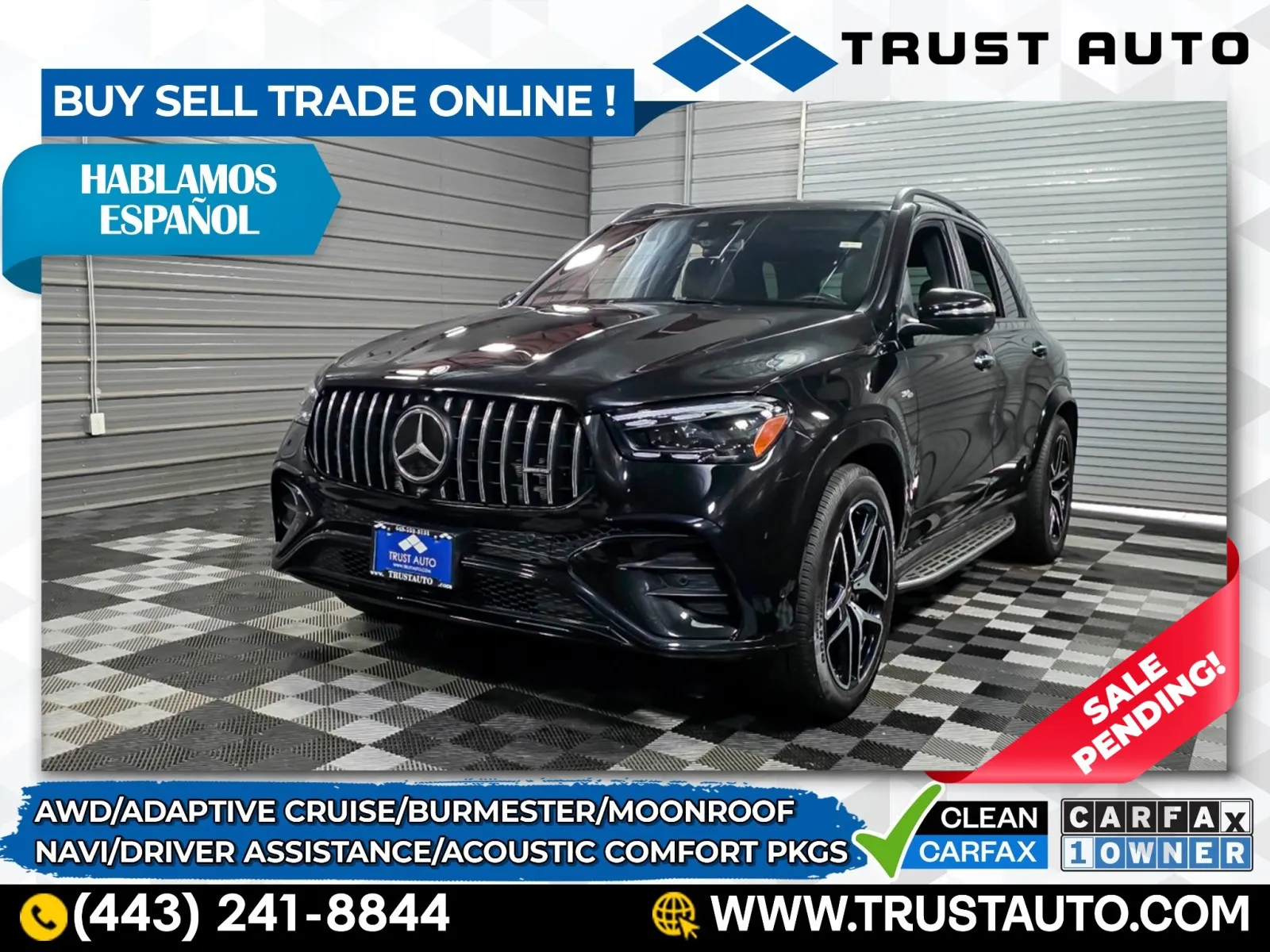 2024 Mercedes-Benz GLE AMG GLE 53 AWD 4MATIC SUV w/Driver Assistance Pkg for sale in Sykesville, MD