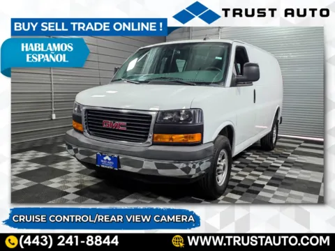 White 2020 GMC Savana 2500 Cargo Low Roof 135''WB Cargo Minivan/Van for sale in Sykesville, MD