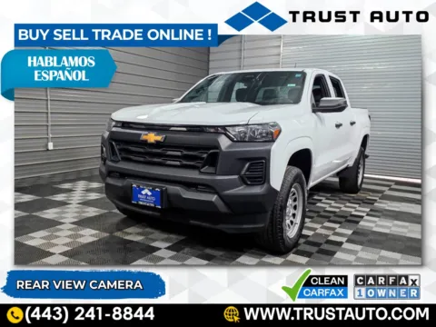 White 2023 Chevrolet Colorado WT 2WD Crew Cab Pickup Truck for sale in Sykesville, MD