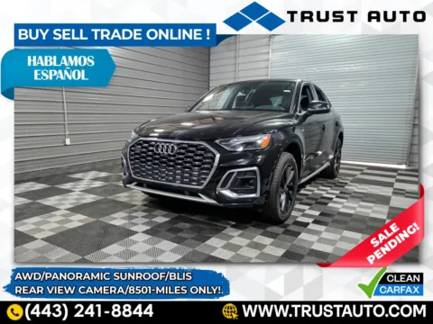 Black 2024 Audi Q5 Sportback S line Premium 45TFSI Quattro AWD SUV for sale in Sykesville, MD