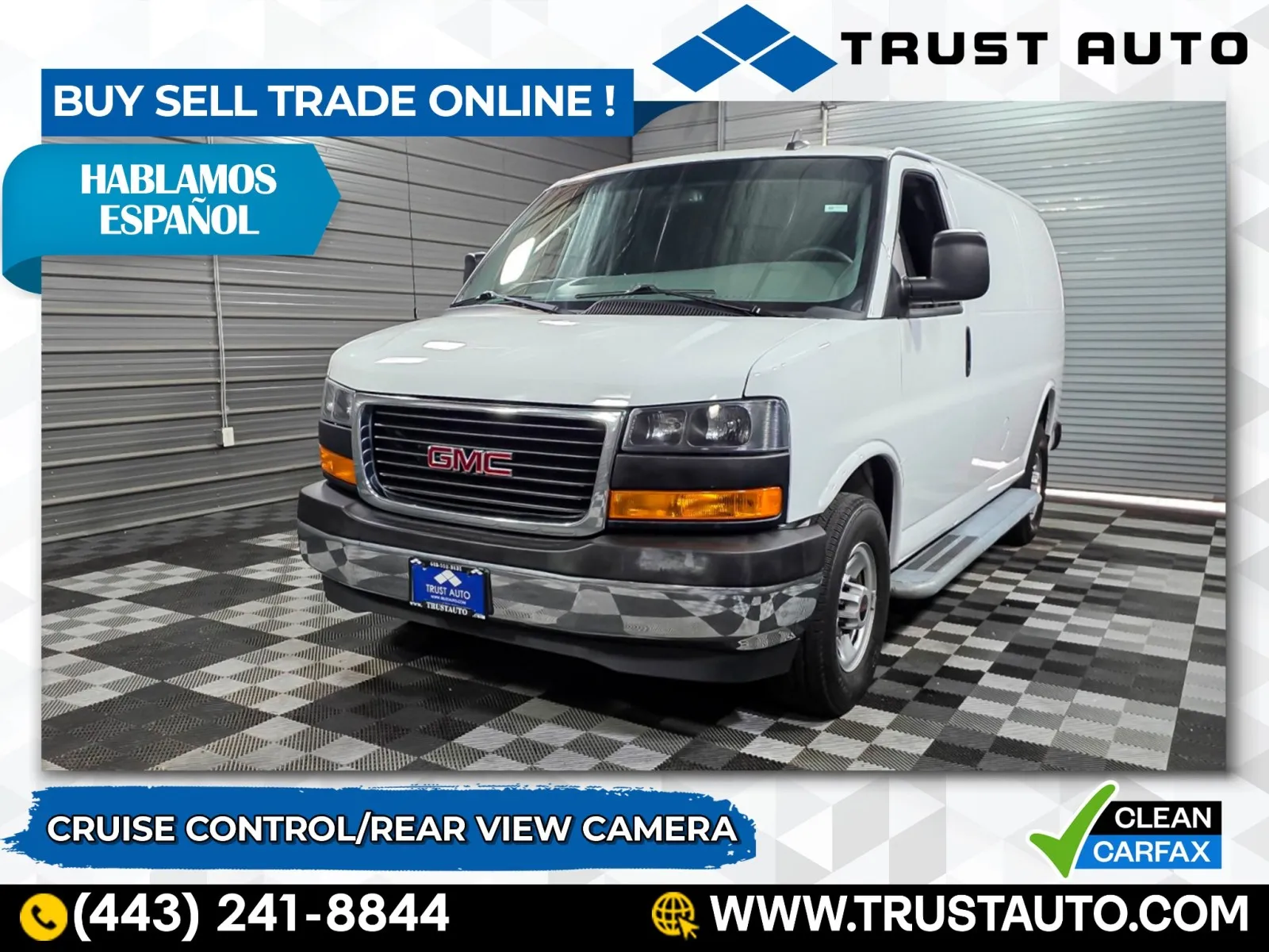 White 2023 GMC Savana 2500 Cargo 135''WB Cargo Minivan/Van for sale in Sykesville, MD