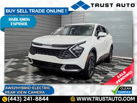 White 2023 Kia Sportage LX AWD Hybrid-Electric SUV for sale in Sykesville, MD
