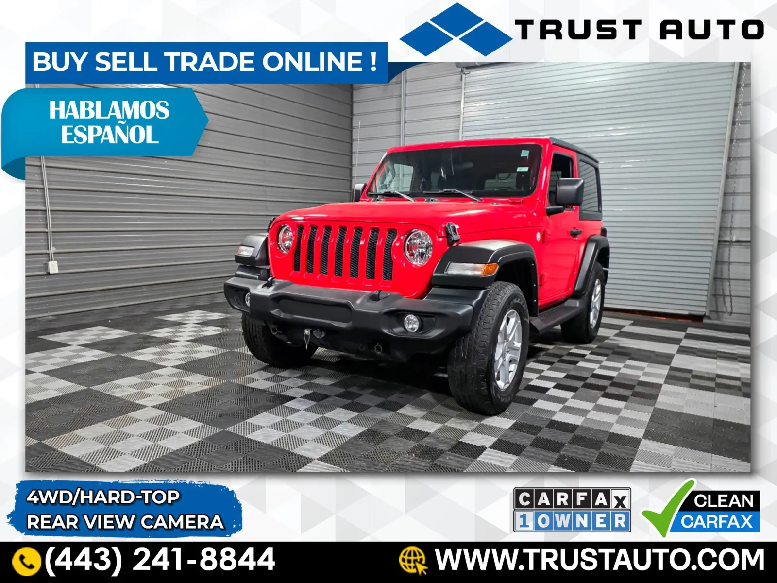 2021 Jeep Wrangler Sport 4WD Hard-Top SUV