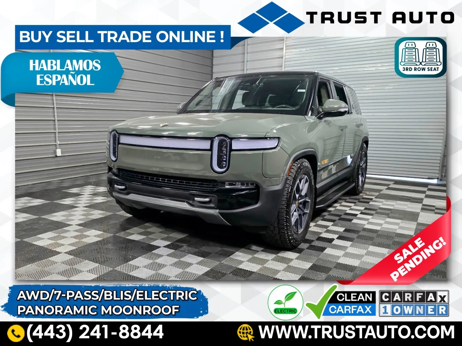 2024 Rivian R1S Launch Edition AWD Electric 7-Passanger Luxury SUV for sale in Sykesville, MD