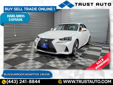 White 2018 Lexus IS 300 4-Door Sedan for sale in Sykesville, MD