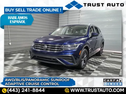 Blue 2023 Volkswagen Tiguan SE 4Motion AWD SUV for sale in Sykesville, MD