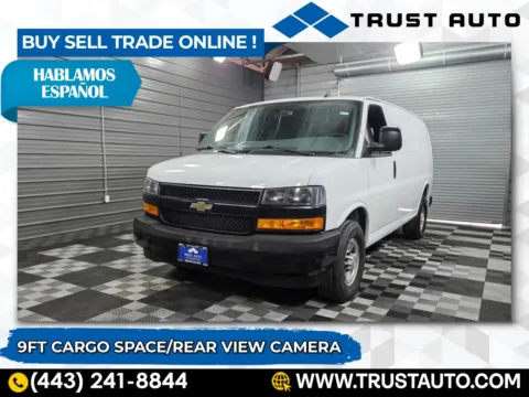 White 2019 Chevrolet Express 2500 Cargo 135''WB Low Roof Minivan/Van for sale in Sykesville, MD