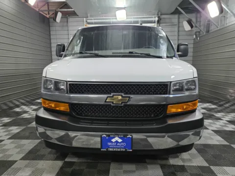 Another view of 2021 Chevrolet Express 2500 Cargo 135''WB Minivan/Van w/Roof Rack/Shelving Storage System for sale in Sykesville, MD at Trust Auto