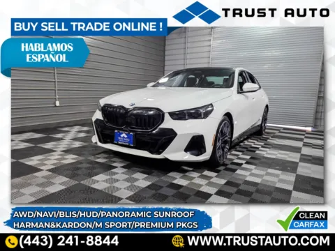 White 2024 BMW 5 Series 530i xDrive AWD Luxury Sedan w/M Sport/Premium Pkgs for sale in Sykesville, MD