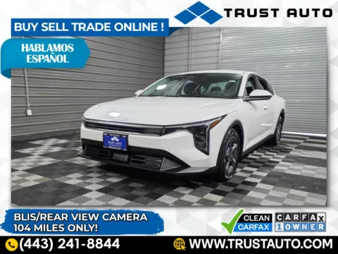 White 2025 Kia K4 LXS Sedan for sale in Sykesville, MD