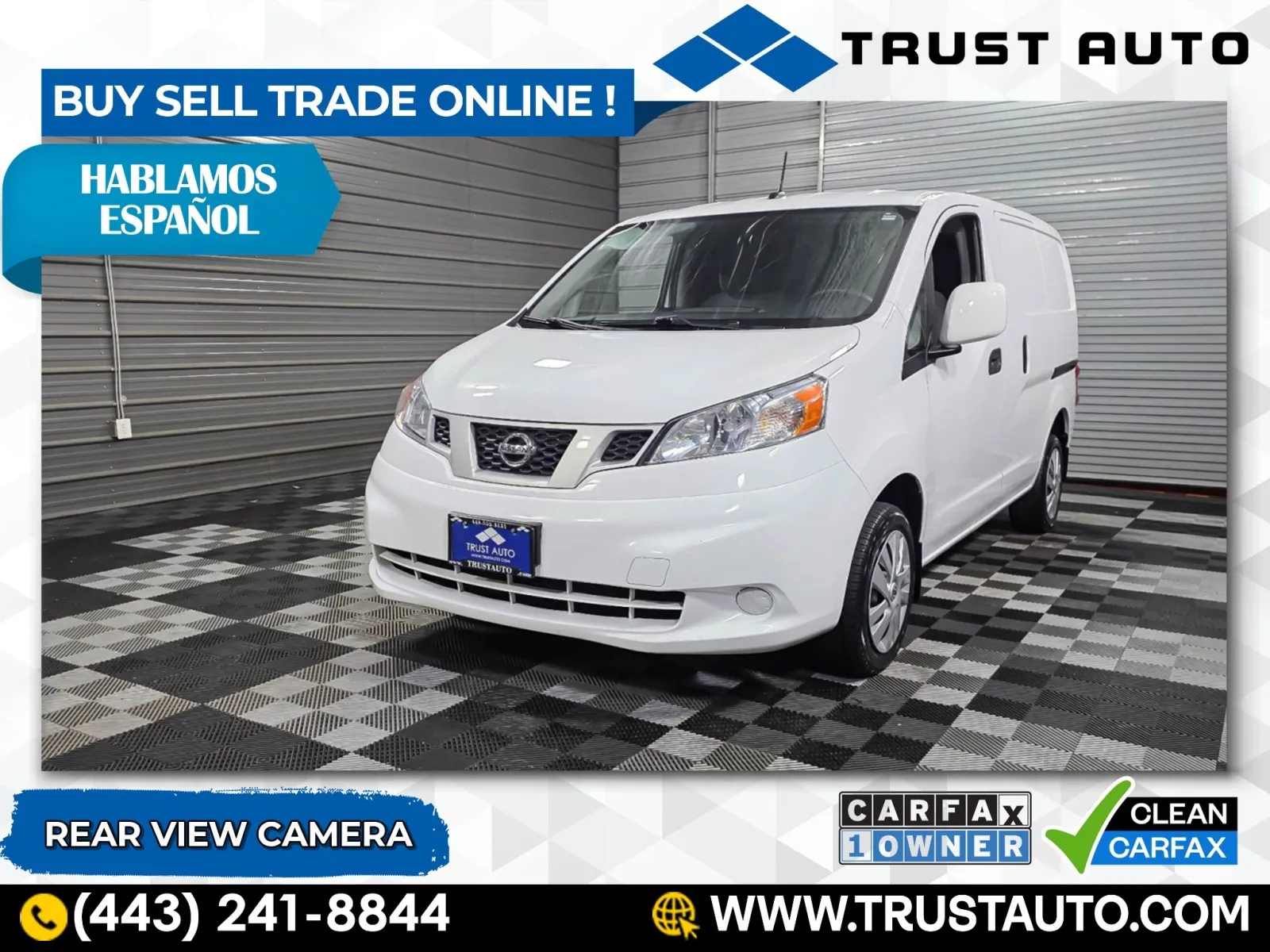 White 2021 Nissan NV200 Compact Cargo SV Minivan/Van for sale in Sykesville, MD