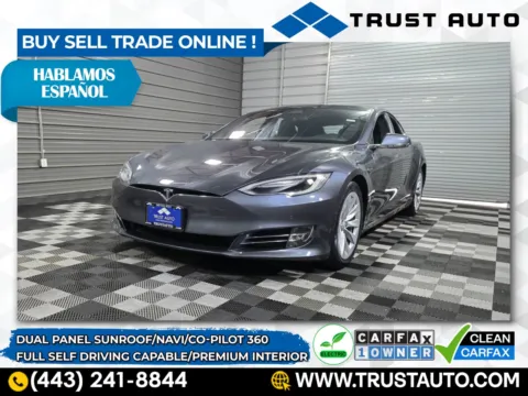 Silver 2017 Tesla Model S 100D AWD Electric Sedan for sale in Sykesville, MD