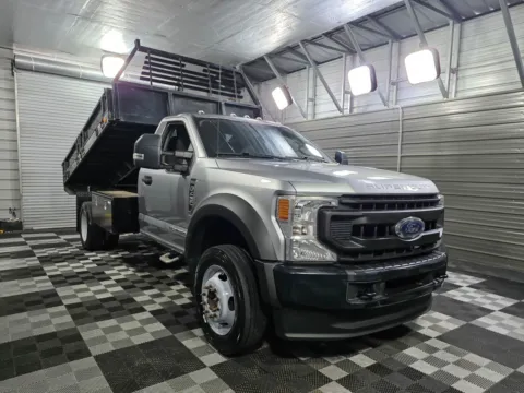 Another view of 2020 Ford F-450 Super Duty Chassis XL Regular Cab DRW 4WD Dump Bed Truck for sale in Sykesville, MD at Trust Auto