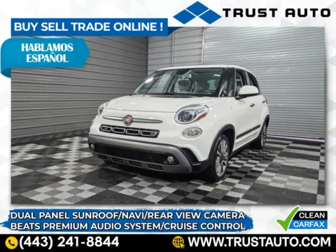 White 2020 FIAT 500L Trekking Hatchback for sale in Sykesville, MD