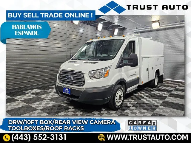 Used 2018 Ford Transit T-350 Cutaway DRW 138''WB Dually 10FT Box