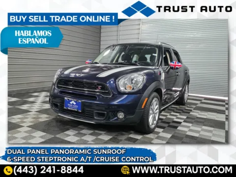 Blue 2015 MINI Cooper Countryman S AWD SUV for sale in Sykesville, MD
