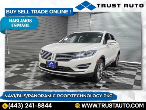 White 2017 Lincoln MKC Reserve SUV w/Technology Pkg for sale in Sykesville, MD