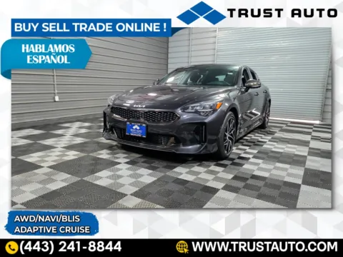 Gray 2022 Kia Stinger GT-Line AWD Sedan for sale in Sykesville, MD