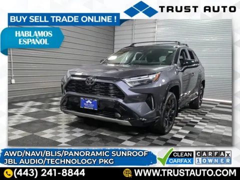 Black 2025 Toyota RAV4 Hybrid XSE for sale in Sykesville, MD