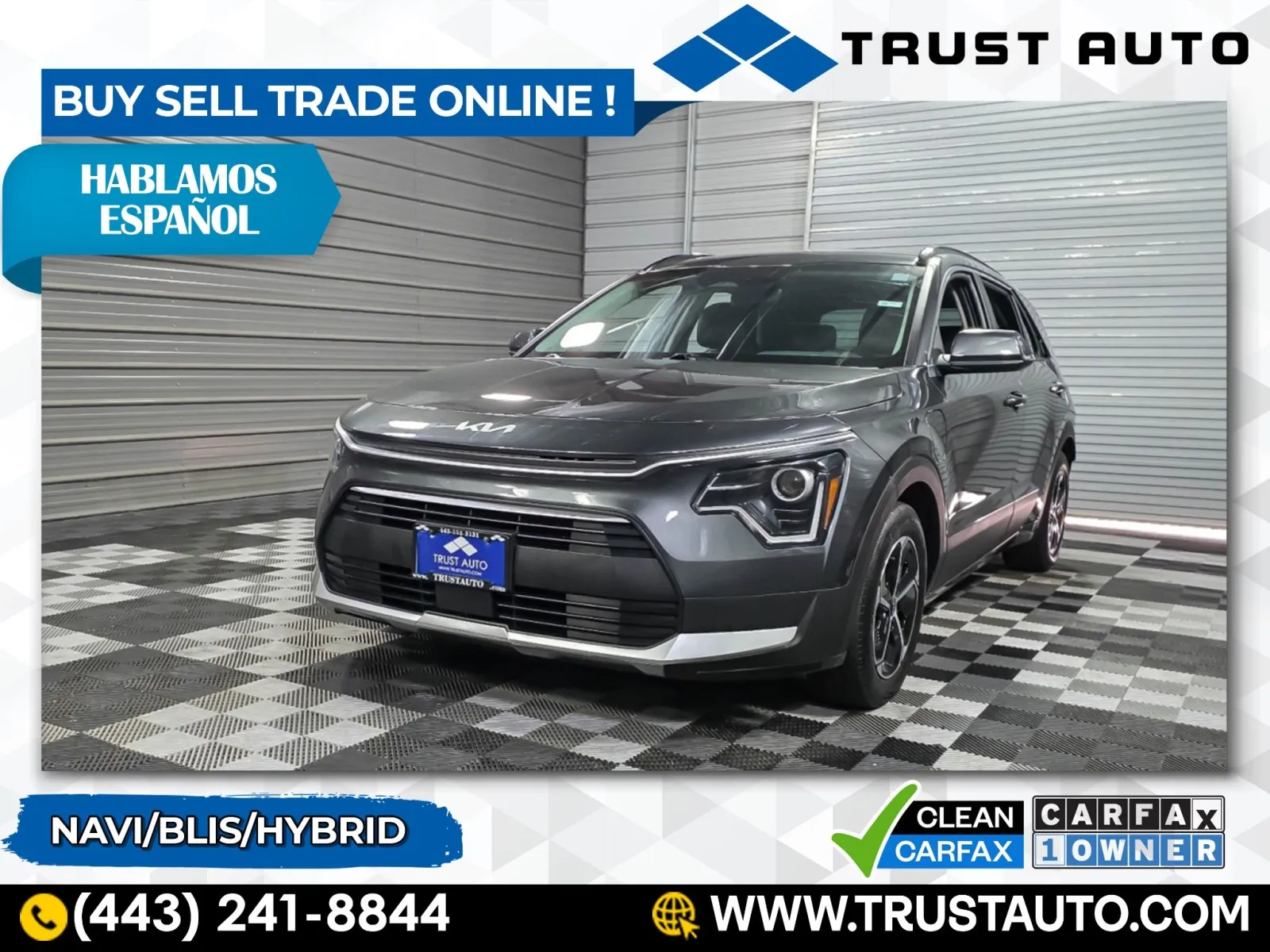 Gray 2023 Kia Niro Plug-In Hybrid EX SUV for sale in Sykesville, MD