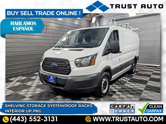 2016 Ford Transit T-150 Cargo 130'' Low Roof Minivan/Van w/Roof Racks for sale in Sykesville, MD