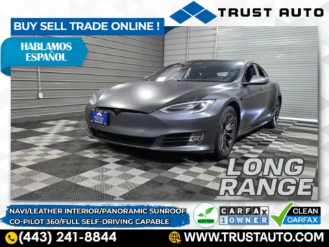 Silver 2019 Tesla Model S Long Range AWD Electric Luxury Hatchback for sale in Sykesville, MD