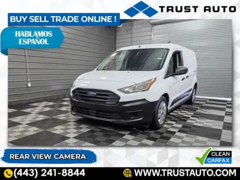 White 2020 Ford Transit Connect Cargo XL 121''LWB Minivan/Van for sale in Sykesville, MD