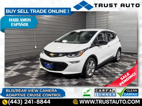 White 2021 Chevrolet Bolt EV LT Electric Hatchback for sale in Sykesville, MD