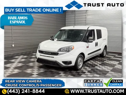 White 2022 Ram ProMaster City Wagon Crew 5-Passenger Minivan/Van for sale in Sykesville, MD