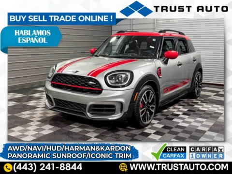 Silver 2024 MINI Countryman John Cooper Works AWD SUV w/Iconic Trim for sale in Sykesville, MD