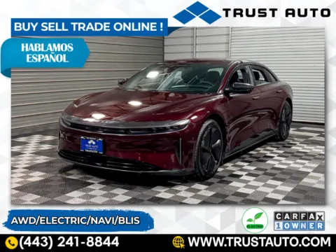 Red 2024 Lucid Air Touring AWD Electric Luxury Sedan for sale in Sykesville, MD