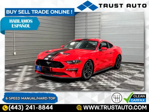 Red 2022 Ford Mustang GT Hard-Top 5.0L V8 6-Speed Manual Sport Coupe for sale in Sykesville, MD