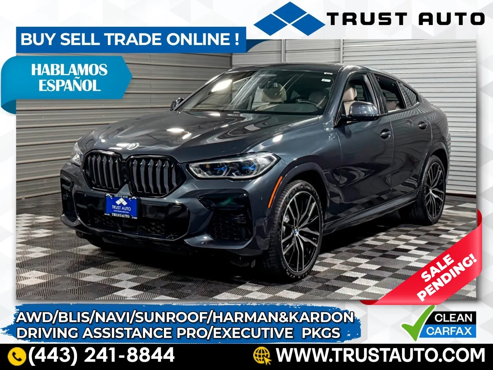 2022 BMW X6 M50i AWD Luxury SUV w/Executive Pkg for sale in Sykesville, MD