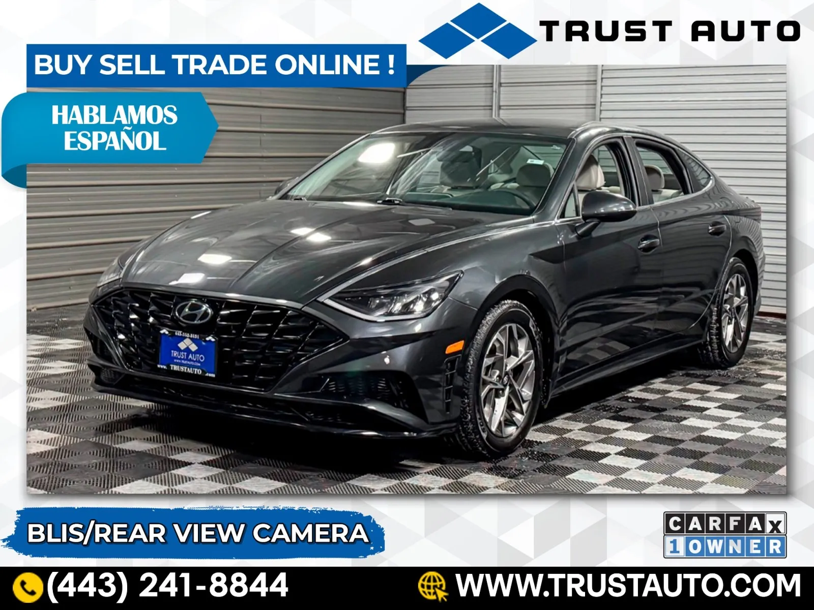 Gray 2021 Hyundai Sonata SEL Sedan for sale in Sykesville, MD