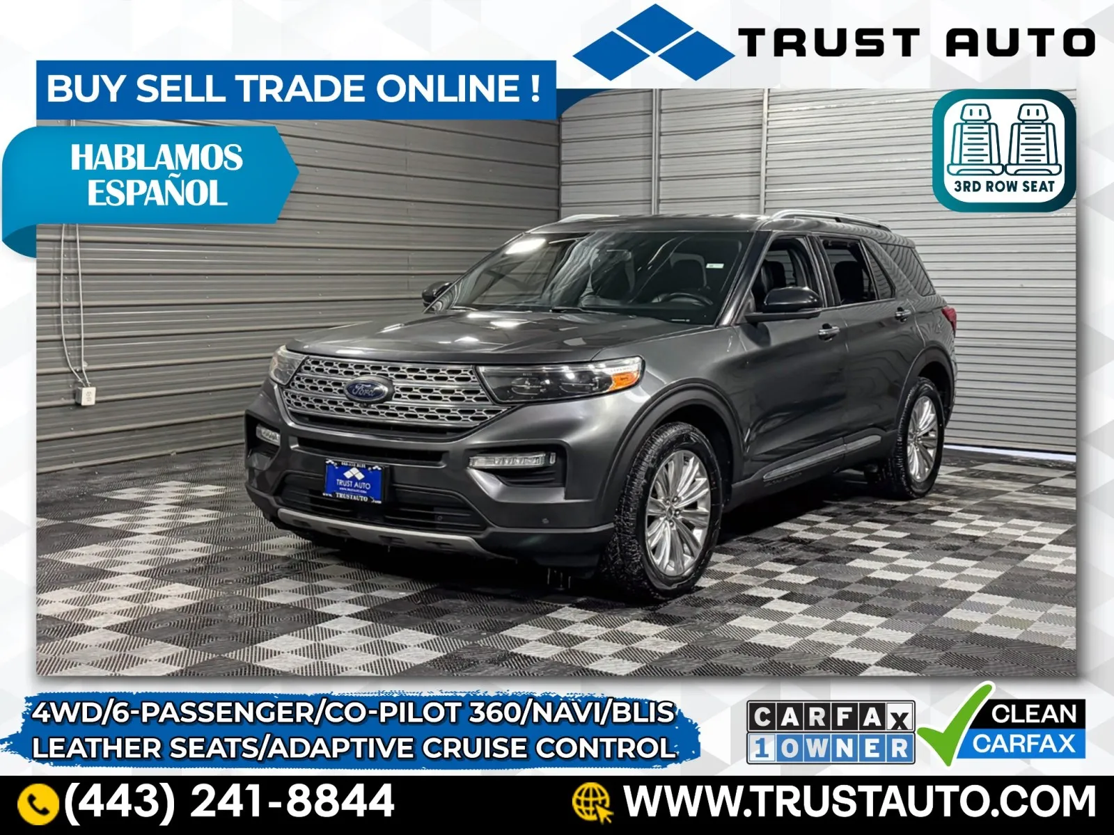 2020 Ford Explorer Limited 4WD 6-Passenger Luxury SUV
